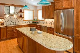 have cherry wood kitchen cabinets installed