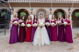 Multicolored Bridesmaid Dresses At Piazza In The Village Mismatched Bridesmaid Dresses Plum Bridesmaid Dresses Bridesmaid