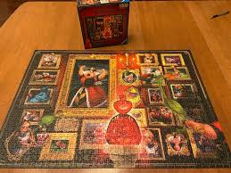 Once the puzzle and backing material are dry, place them in the frame. Boardgamegeek On Twitter Completed The Queen Of Hearts Puzzle From Ravensburgerna With My Mom Each Puzzle In This Line Shows One Of The Characters From The Villainous Base Game And The Large