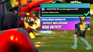 Leave a like and subscribe if you enjoyed the. Defeat Wolverine Fortnite Wolverine Challenges Week 6 Youtube