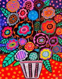 Colorful Flowers Heather Galler Folk Art Flowers Flower Art Posters Art Prints