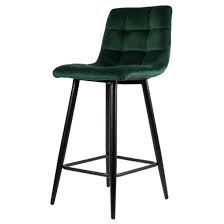 tabouret de bar logan vert velours 65cm deals2day moderne barkrukken barkruk stoelen