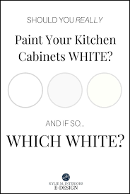 If you go with a bold color, use it sparingly for the most dramatic effect. Should You Really Paint Your Kitchen Cabinets White And Which White Is Best Kylie M Interiors