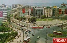 Kizilay Binasi Yikilmis Kartpostal Manzara Ankara