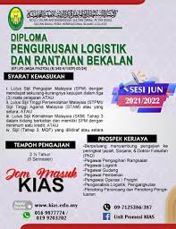 Graduan program ini berpeluang untuk kedudukan beliau sebagai eksekutif. Diploma Pengurusan Logistik Dan Rantaian Bekalan Halaman Utama Facebook