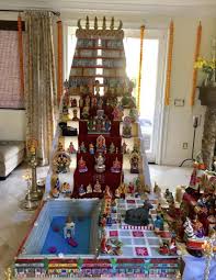 Navratri Mandir Decoration Diy Golu Dolls Goddess Decor