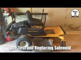 Cub cadet rzt50 instruction manuals and user guides. Fixed Mower Will Not Start Diagnose And Replace Faulty Solenoid Cub Cadet Rzt Youtube