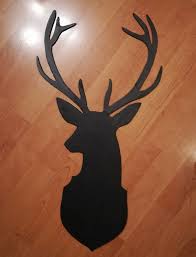 Diy Cardboard Deer Silouhette Silhouette De Renne En Carton Fait Maison Fait Maison Rennes Creatif