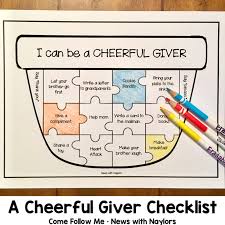 Giving coloring pages coloring page. A Cheerful Giver September Come Follow Me