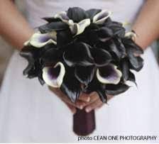 Gothic Wedding Bouquets Black Roses And Calla Lilies For Tradition Defying Brides