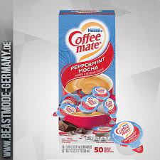 This rich and creamy coffee creamer is low carb, sugar free, and a trim healthy mama s fuel! Coffee Mate Peppermint Mocha Liquid Creamer 50stk 550ml Mhd 31 05 2021