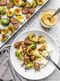 Normally i would have cooked them whole after taking off out leaves. Roasted Brussels Sprout Bowls Meal Prep Ready Budget Bytes
