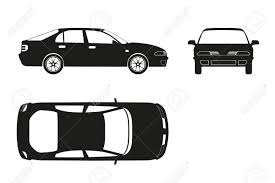 Auto Silhouette Auf Einem Weissen Hintergrund Drei Ansichten Front Seite Von Oben Vektor Illustration Lizenzfrei Nutzbare Vektorgrafiken Clip Arts Illustrationen Image 60803470