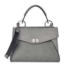 It's the soft and fuzzy underside of hide. Proenza Schouler Suede Medium Hava Top Handle Bag Heather Grey 497358 Fashionphile