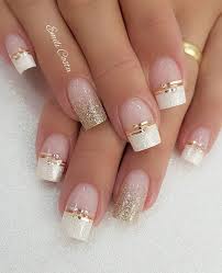 100 Beautiful Wedding Nail Art Ideas For Your Big Day Romantic Nails Nail Art Wedding Bride Nails