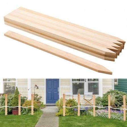 VEVOR Wooden Garden Stakes, 25 Pcs 36 x 0.5 x1.5 in Survey Grading Stakes,  Garden Ground Stake with Sharp Point, Fir Wood Plant Support Stake, Sign ...