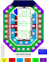 Cedar Rapids Rampage Seating Chart September 24 2015