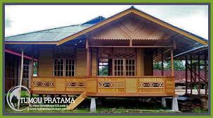 Desain rumah kayu memberikan inpirasi unik guna desain rumah idaman kamu. Rumah Kayu Ukuran 36 M2 6 X 6 Desain Minimalis Tipe 1 Kamar