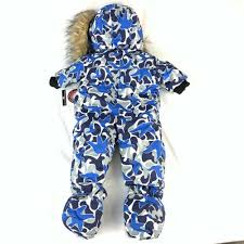Great Attention One Fur Faux Snowsuit 6 9m Size Baby Gear Weather Canada Piece Camo Blue Coat Eb Ruj6y1yv4j