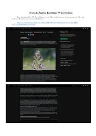 Daca ati solicitat stabilirea domiciliului in romania, veti depune juramântul la sediul anc din bucuresti, iar cei de la anc va vor progama automat pentru unde se face transcrierea actelor de stare civila? Pdf Nora De Angelli Romania S Wild Orchids