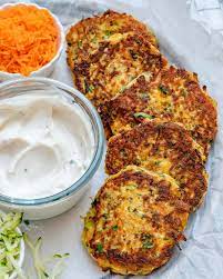 About 10 2 1/2 inch fritters. Super Easy Zucchini Fritters Recipe Healthy Fitness Meals
