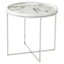 Theodore Alexander Quadrilateral Hand Painted Horn Tiled Round Side End Table End Tables Side Table Contemporary Decor Modern