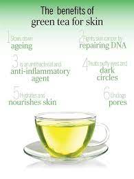 The Skin Benefits Of Green Tea Green Tea Benefits Drinking Green Tea Benefits Healthy Skin