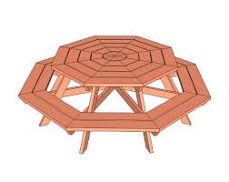 Octagon Picnic Table Octagon Picnic Table Picnic Table Plans Octagon Picnic Table Plans