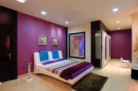 Modern Bedroom Design With Cream Pink Wall Color Decoration And Multi Color Stripe Bedding She Colorful Bedroom Design Girls Bedroom Paint Contemporary Bedroom