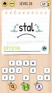 Brain test is an addictive free tricky puzzle game with a series of tricky brain teasers. Brain Test Tricky Words Level 33 Answer Daze Puzzle