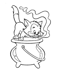Download sheets and printables of halloween cats with pumpkins, brooms, bats and many more. Halloween Cat Coloring Pages Best Coloring Pages For Kids