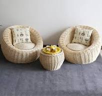 Customizable Simple Wicker Rattan Sofa Combination Balcony Single Double  Rattan Chair Leisure Couch Coffee Table Seats