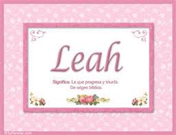 Leah Significado De Leah