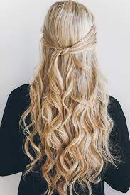 Hair How To The 1 Minute Knotted Half Updo Down Curly Hairstyles Hair Styles Easy Hairstyles