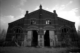 Old Train Hangar Essen Front Old Train Antwerp Belgium Building