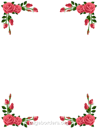 Pink Rose Border Clip Art Page Border And Vector Graphics Flower Border Clipart Flower Border Clip Art Borders