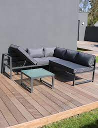 salon de jardin d angle 5 places en aluminium agrement de jardin jardins et table basse jardin