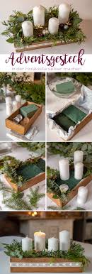 Ob mit papier, stoff, filz oder holz. Diy Adventskranz Adventsgesteck In Der Holzkiste Leelah Loves