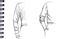 Learn how to draw clothes and folds, and how to make it look realistic with the right values and shapes, using colored pencils and prismacolor colorless blen. How To Draw Shirt Sleeves Step By Step Pencil Drawing Tutorial Guided Pencil Fashion Sketch Youtube