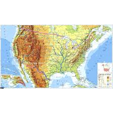 Download physical map stock photos. Usa Physical Map The Map Shop