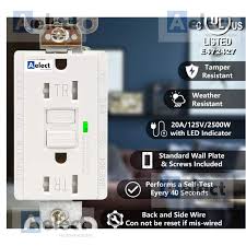 The lcd displays the voltage, identifies the wiring fault, and the time required to trip a gfci device. Gfci Outlet 15 Amp Tamper Resistant Weather Resistant Receptacle Indoor Or Outdoor Use Shopee Philippines