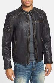 Black Rivet Diamond Quilted Leather Moto Jacket Nordstrom Leather Jacket Style Leather Jacket Men Men S Leather Jacket