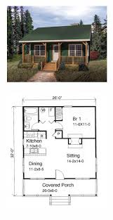 Cottage plans look as if they just stepped out of a fairy tale. One Story Style House Plan 49119 With 1 Bed 1 Bath Tiny House Floor Plans House Plans Small House