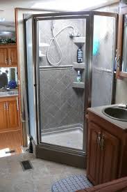 How To Upgrade Your Rv Shower Camper Bathroom Bathroom Remodel Shower Shower Remodel