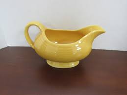 When fiesta returned in 1986, it was part of the original set of pieces available. Yellow Fiesta Open Sauce Or Gravy Boat