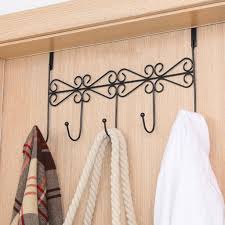 Wooden wall mounted hanging hanger hooks key holder storage door rack organizer. Over Door Hanger Rack 5 Haken Dekorative Kaufland De