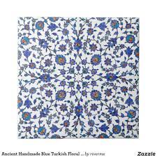 Free download, no login/sign up exclusive 40 categories. Ancient Handmade Blue Turkish Floral Tiles Pattern Zazzle Com Floral Tiles Tile Patterns Custom Tiles