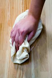 If you're installing a new or renovating an old worktop by sanding, wipe over a small section with a slightly damp (not wet) cloth or sponge to get a good indication of how the worktop will look when oiled. Woca Worktop Oil Natural White Gray Or Black Click Here Tisawoodstore Be