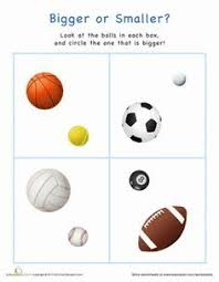 These 15 square activities are great for toddlers who are learning their shapes. Bigger Or Smaller Sports Balls Worksheet Education Com Sports Theme Classroom Math Activities Preschool Sports Activities For Kids