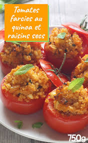 Recette Tomates Farcies Au Quinoa Raisins Secs Et Amandes En Video Recette Recette Tomate Recette Tomates Farcies Tomates